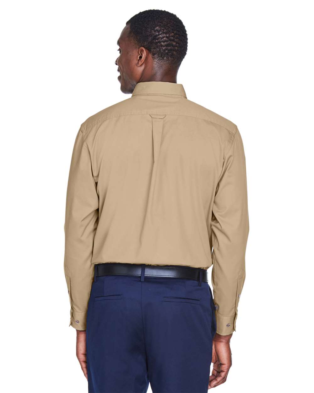 Men's Easy Blend™ Twill Shirt - OnModelBack - B236B9242 - Stone