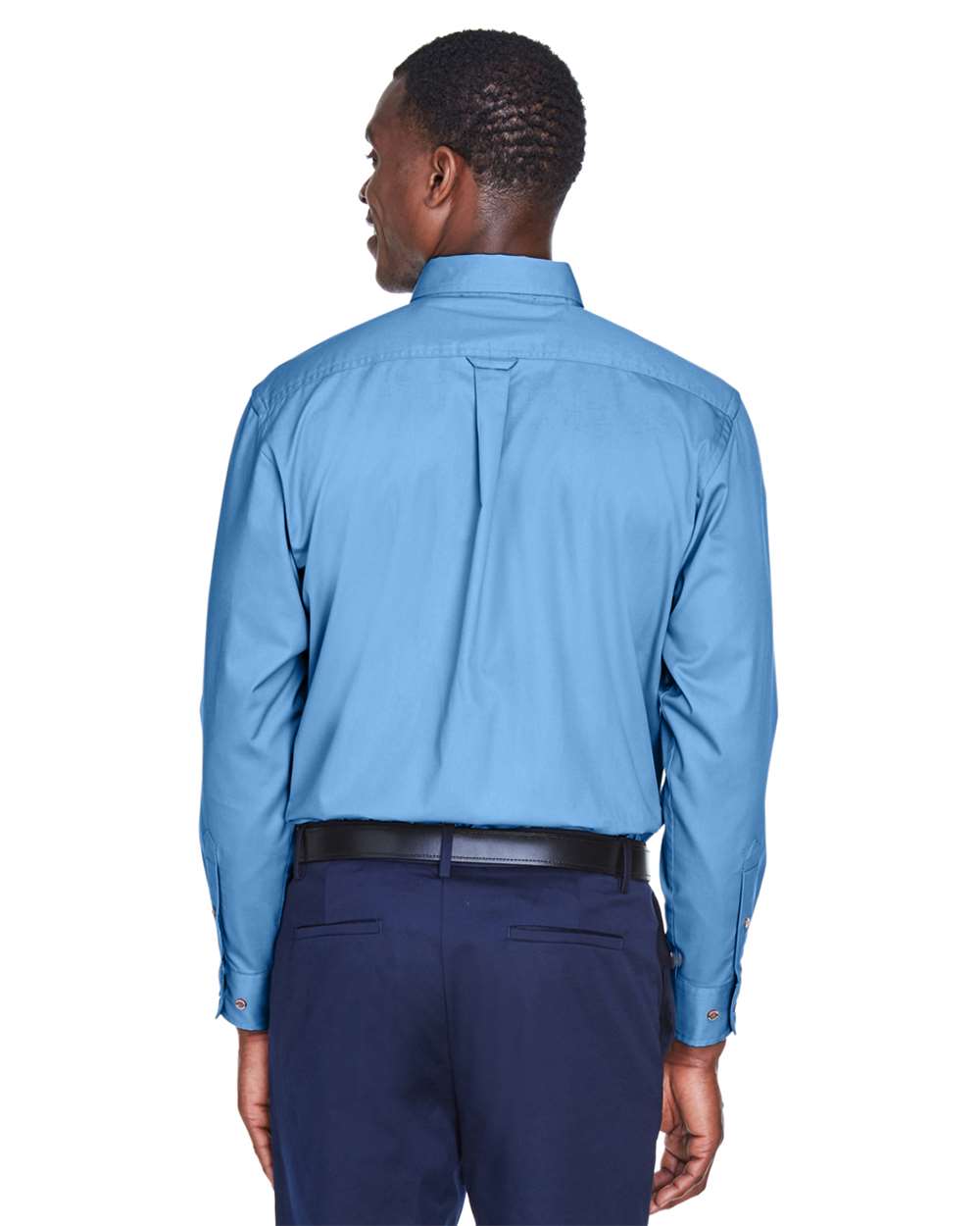Men's Easy Blend™ Twill Shirt - OnModelBack - B236B9252 - Light College Blue
