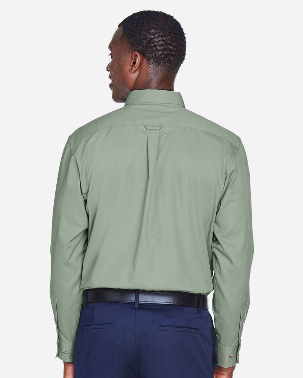 Men's Easy Blend™ Twill Shirt - OnModelBack - B236B9542 - Dill