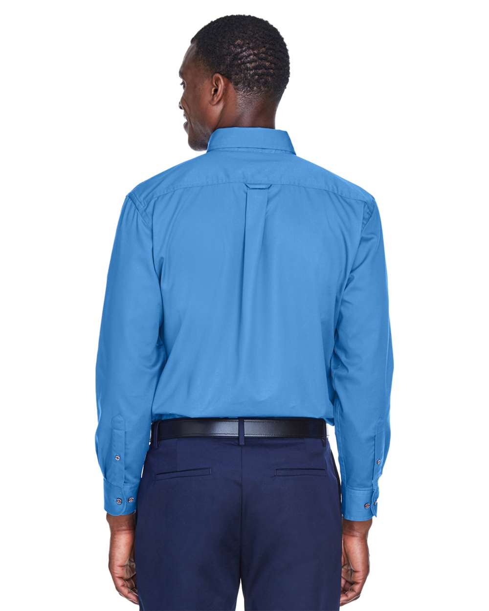 Men's Easy Blend™ Twill Shirt - OnModelBack - B236B9652 - Nautical Blue