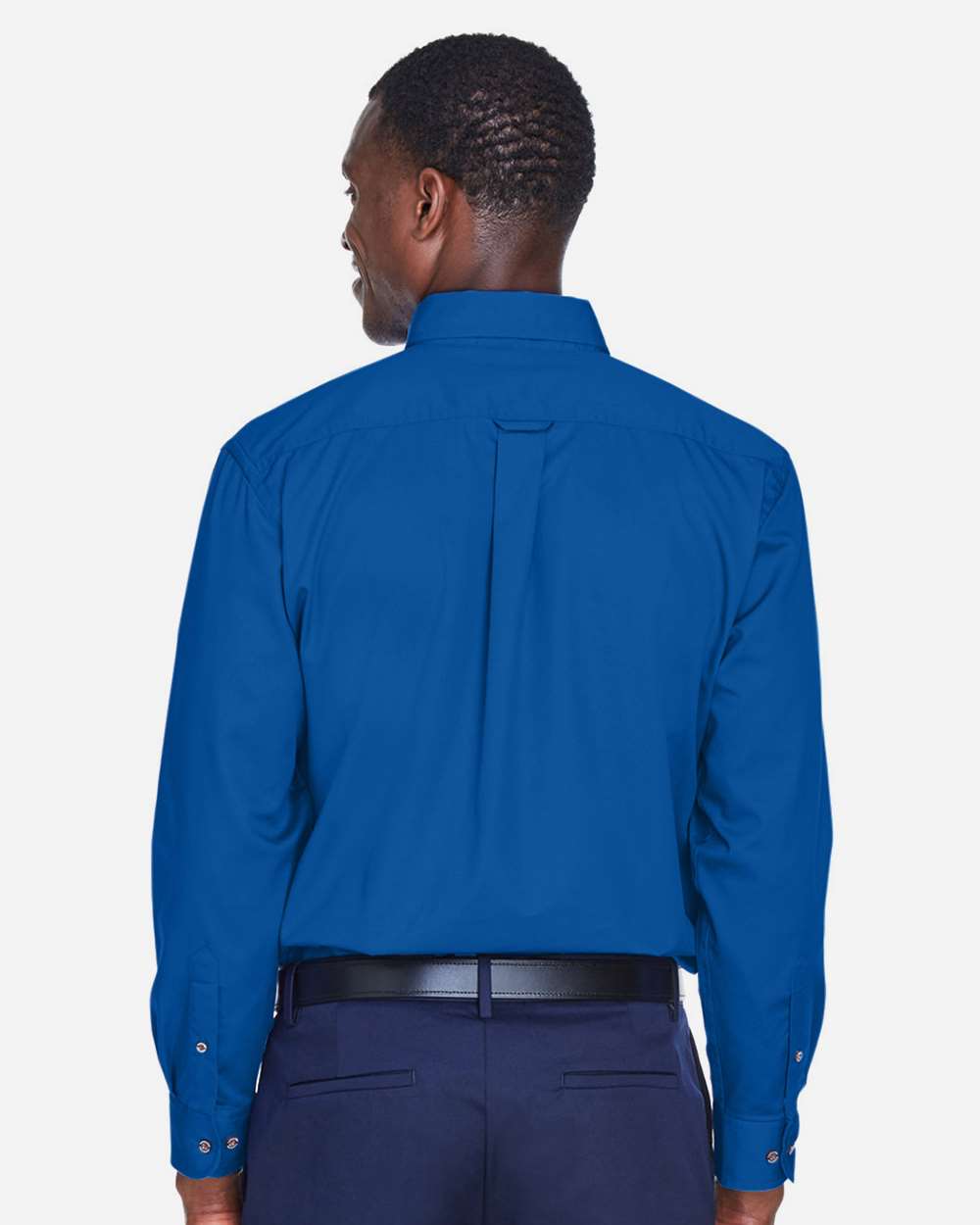 Men's Easy Blend™ Twill Shirt - OnModelBack - B236B9752 - French Blue