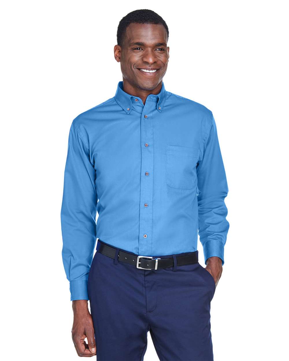 Men's Easy Blend™ Twill Shirt - OnModelFront - B236B9652 - Nautical Blue