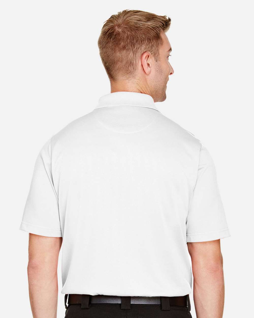 Men's Advantage Snag Protection Plus Polo - OnModelBack - B213B9003 - White
