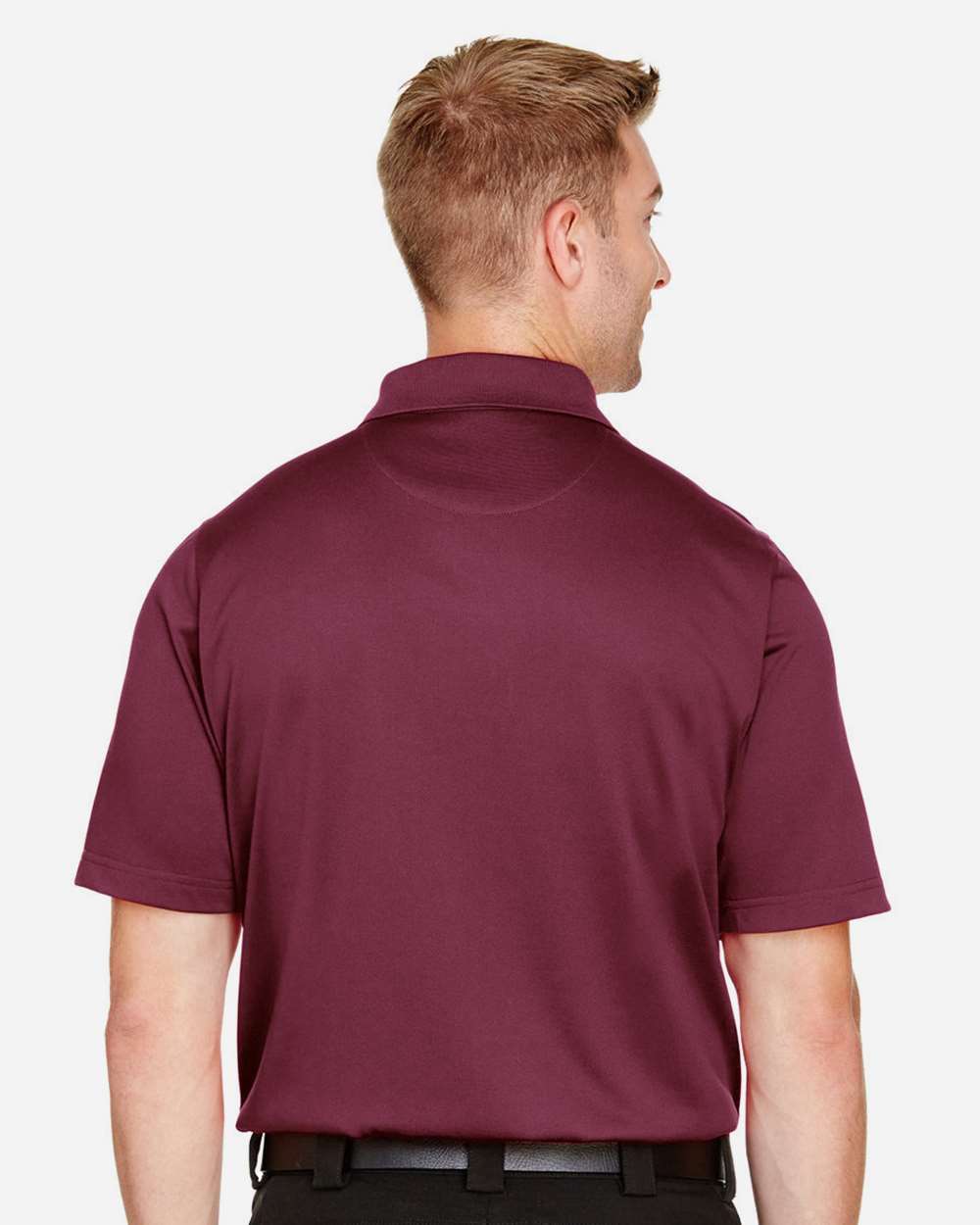 Men's Advantage Snag Protection Plus Polo - OnModelBack - B213B9533 - Maroon