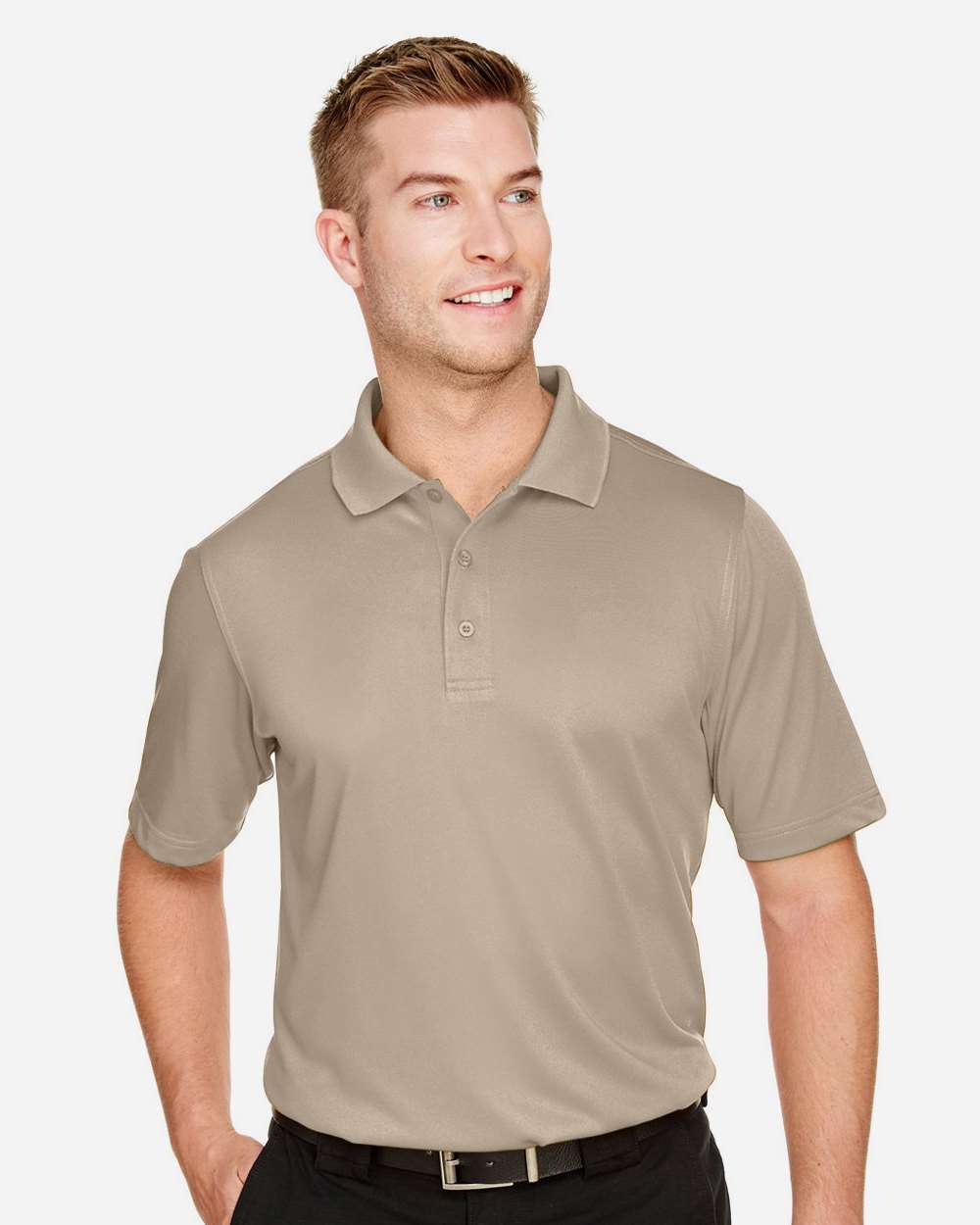 Men's Advantage Snag Protection Plus Polo - OnModelFront - B213B9243 - Khaki