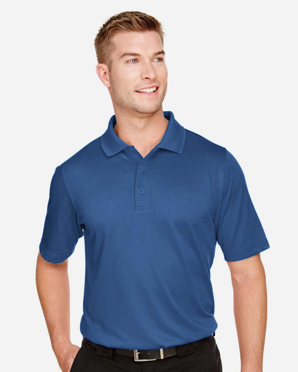 Men's Advantage Snag Protection Plus Polo - OnModelFront - B213B9253 - Pool Blue