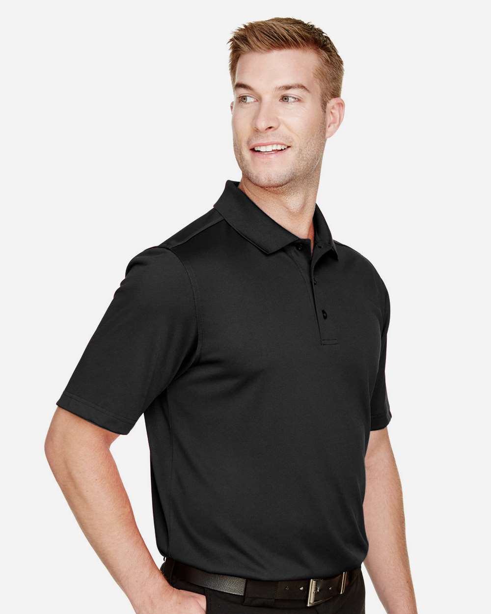 Men's Advantage Snag Protection Plus Polo - OnModelSide - B213B9503 - Black