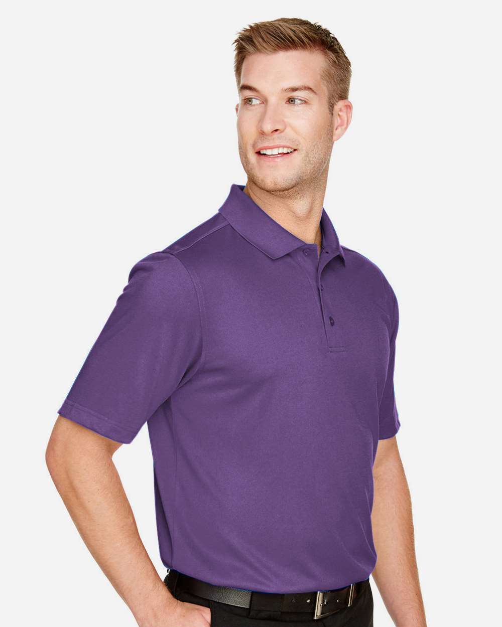 Men's Advantage Snag Protection Plus Polo - OnModelSide - B213B9673 - Team Purple