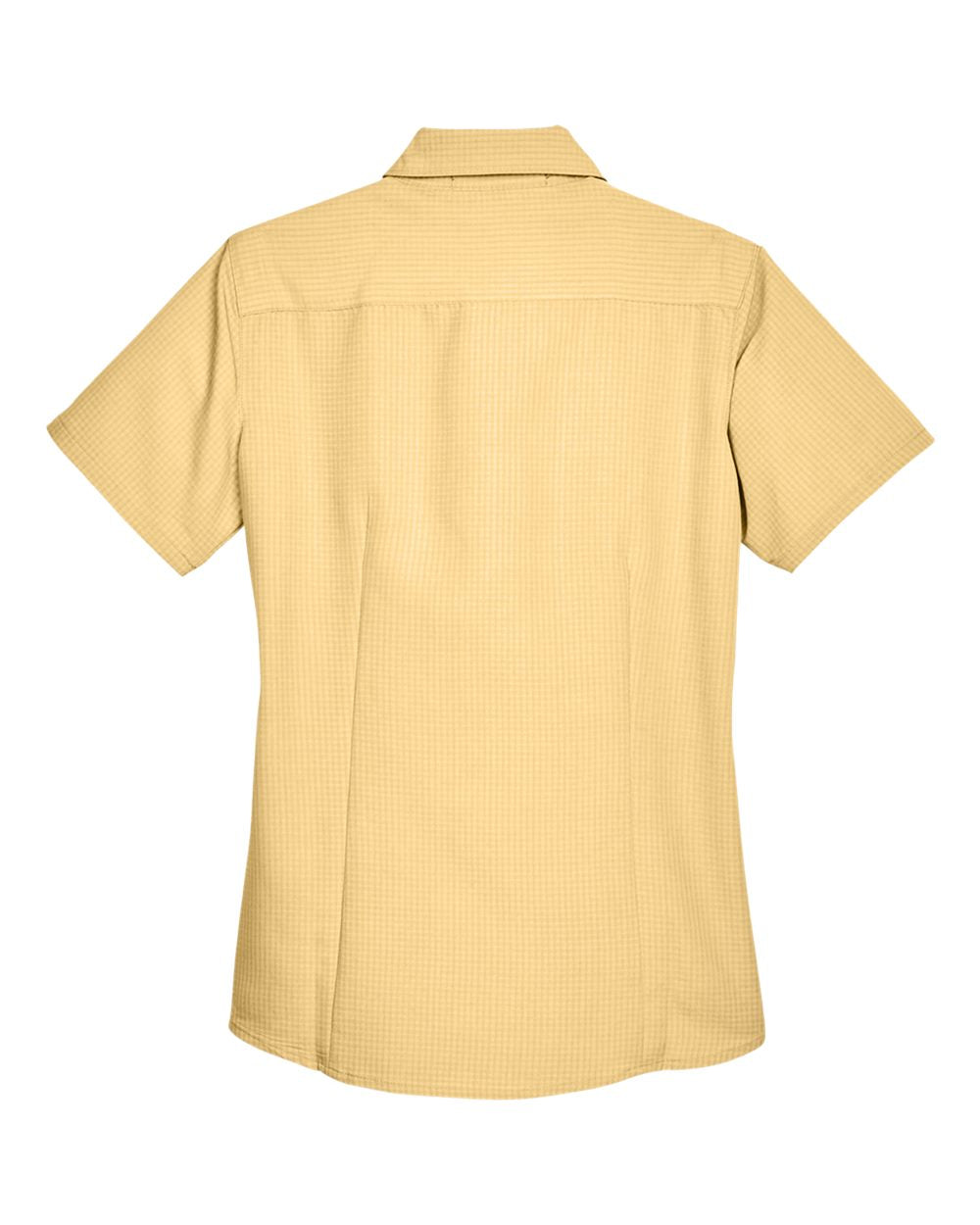 Women's Barbados Textured Camp Shirt - Back - B252B9122 - Pineapple
