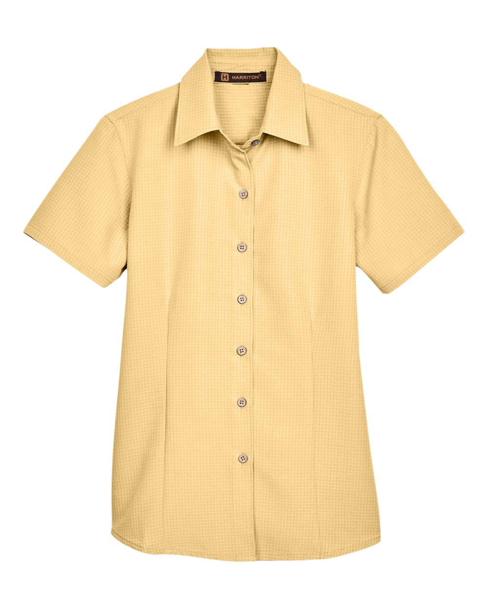 Women's Barbados Textured Camp Shirt - Front - B252B9122 - Pineapple