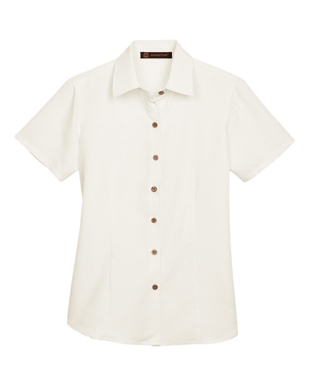 Women's Barbados Textured Camp Shirt - Front - B252B9242 - Cream