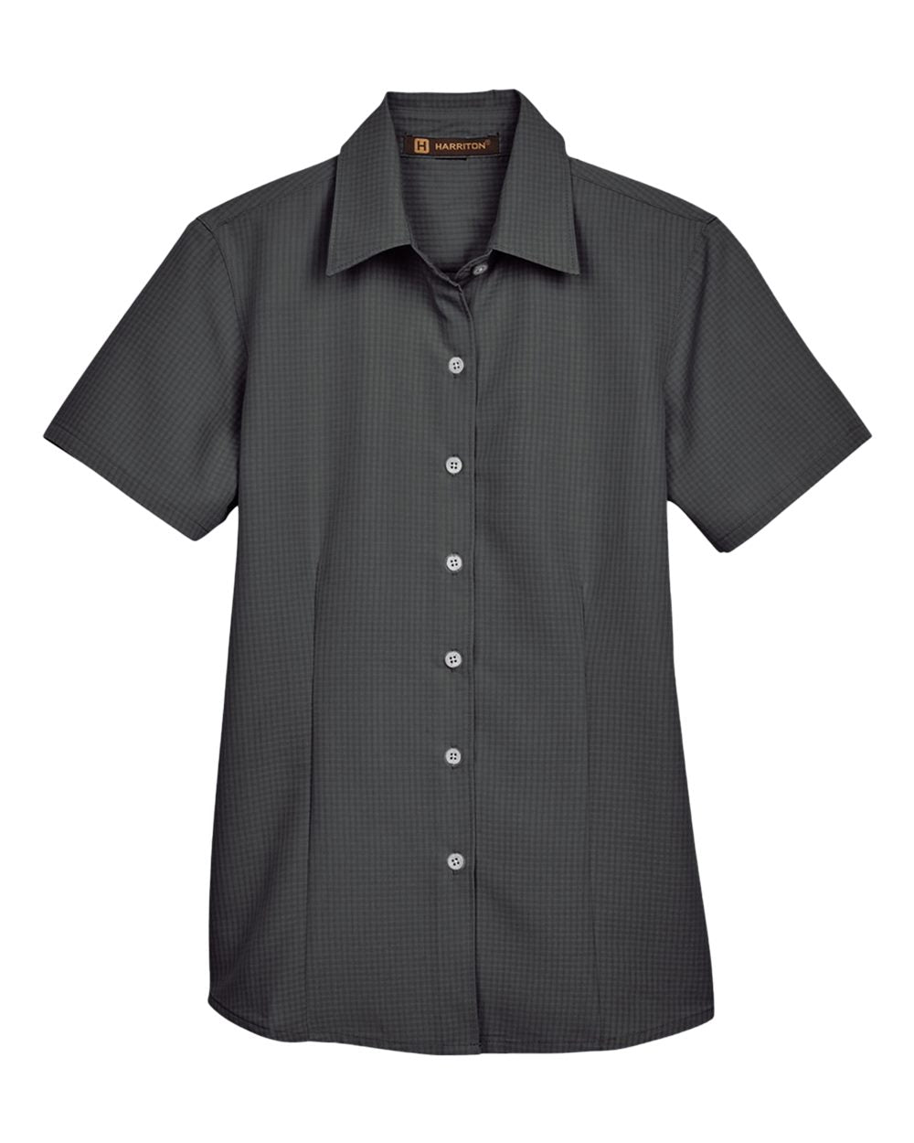 Women's Barbados Textured Camp Shirt - Front - B252B9502 - Black