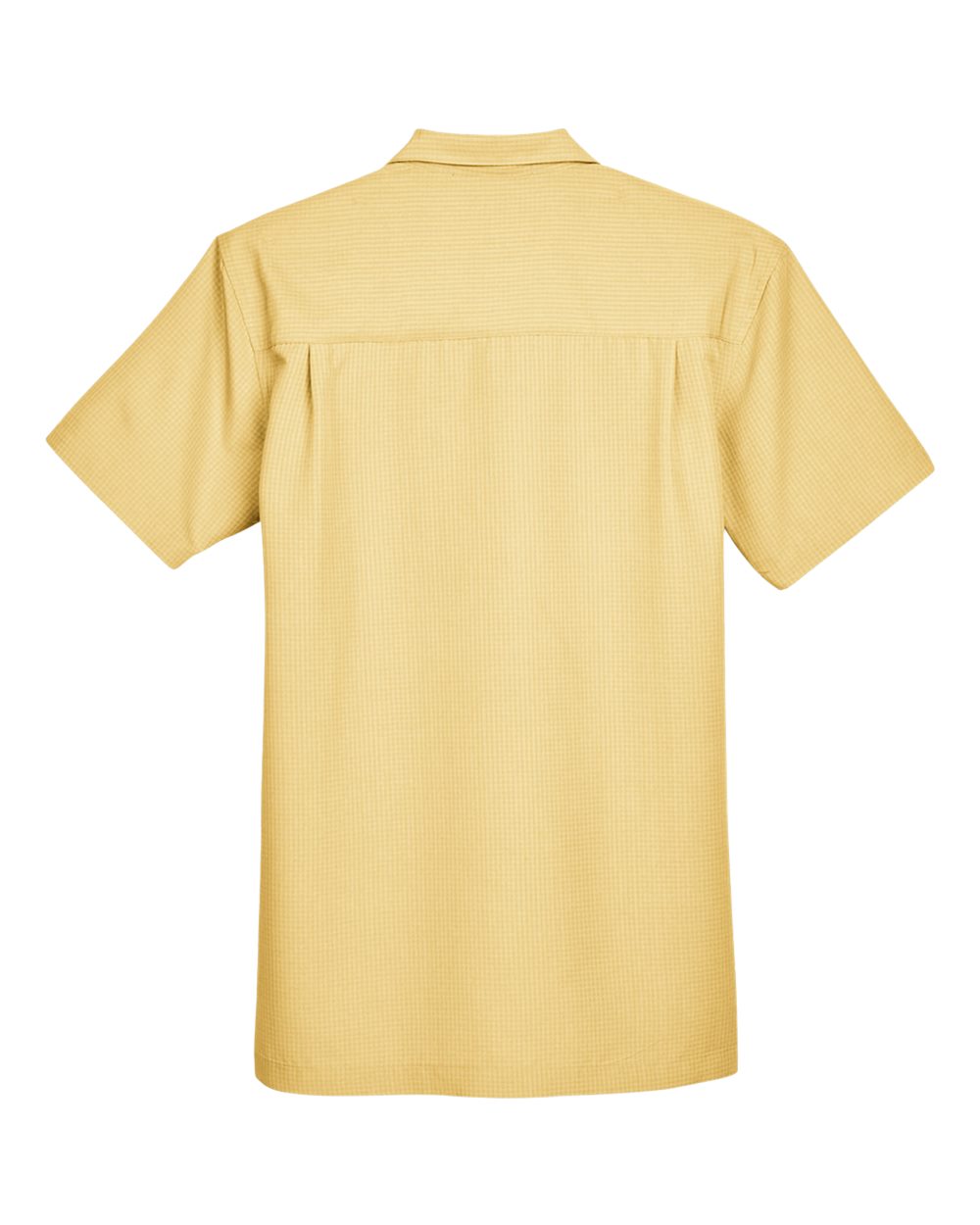 Men's Barbados Textured Camp Shirt - Back - B251B9122 - Pineapple