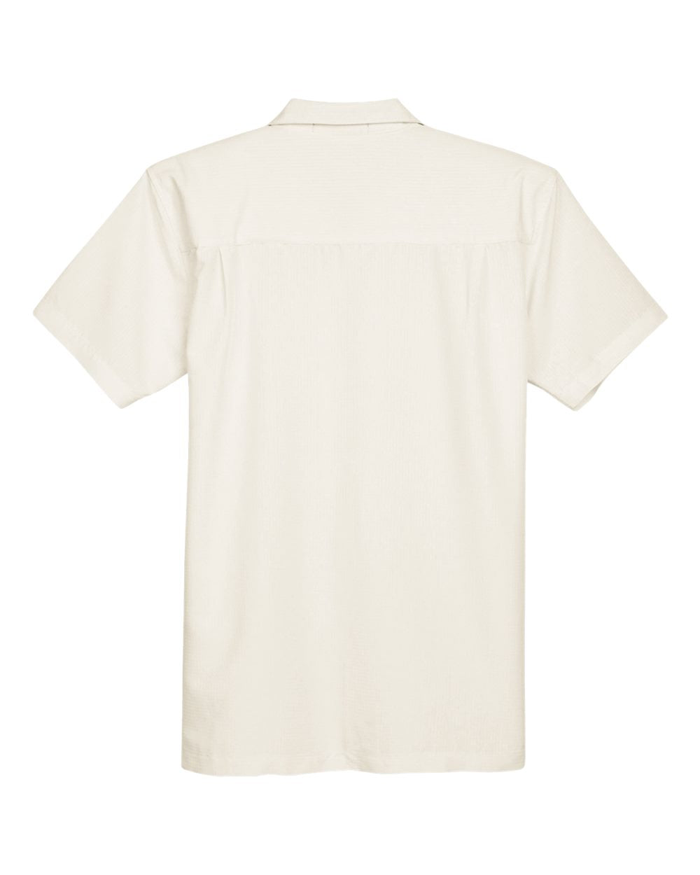 Men's Barbados Textured Camp Shirt - Back - B251B9242 - Cream