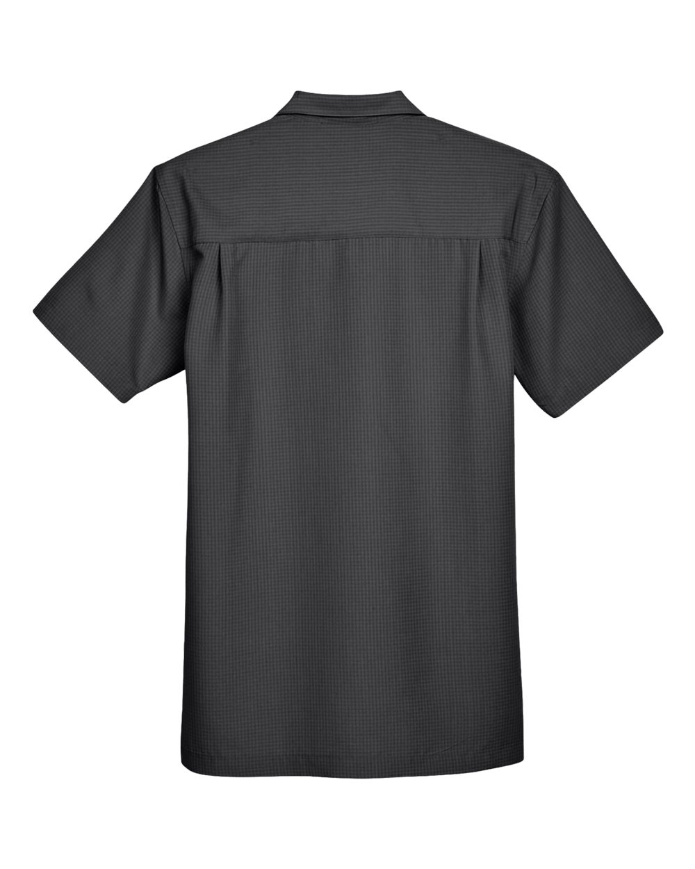 Men's Barbados Textured Camp Shirt - Back - B251B9502 - Black