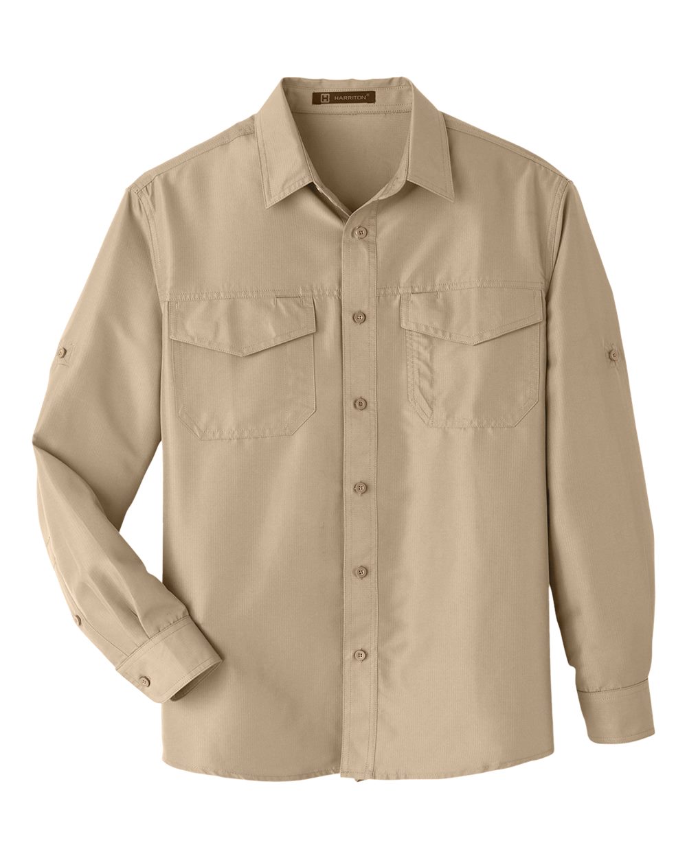 Men's Key West Performance Staff Shirt - Front - B257B9242 - Khaki