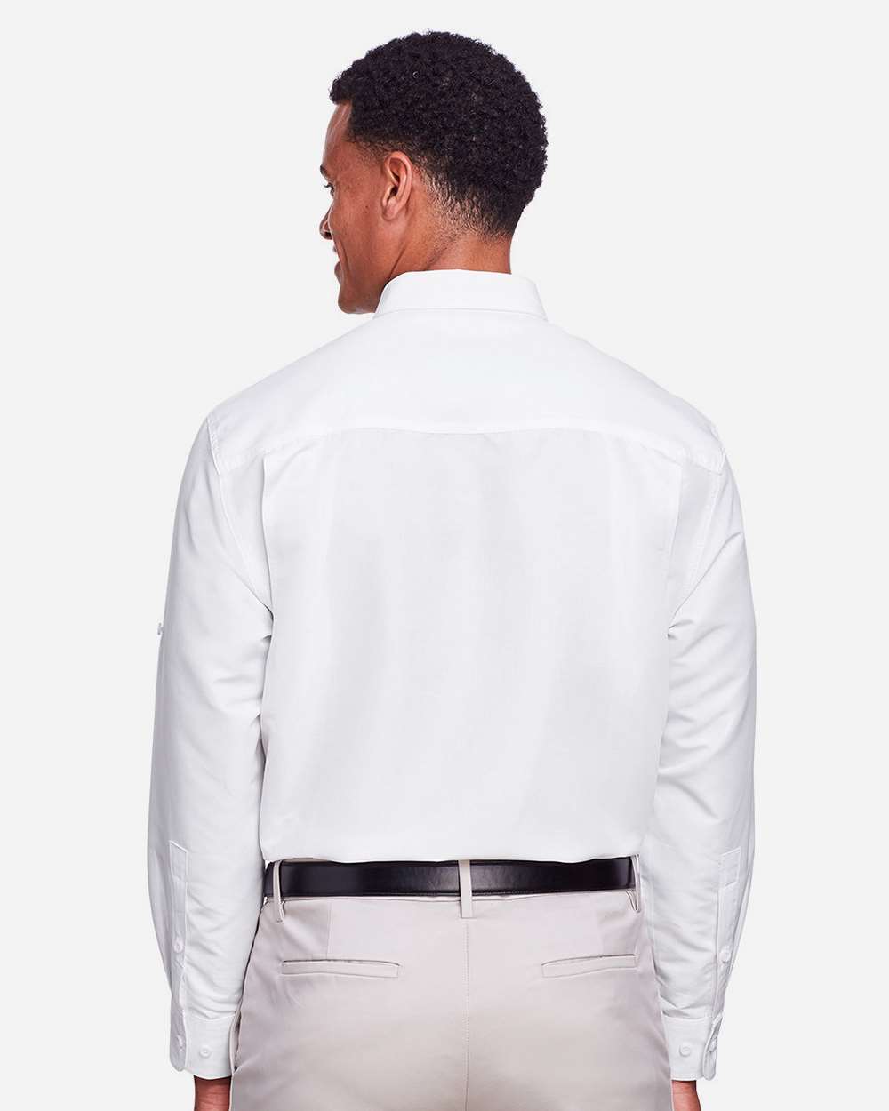 Men's Key West Performance Staff Shirt - OnModelBack - B257B9002 - White