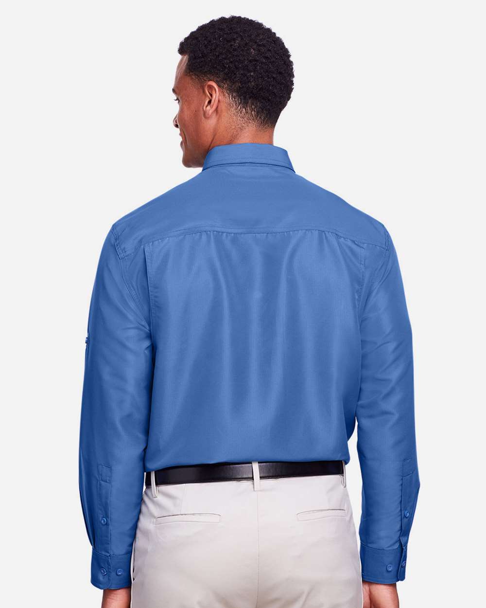 Men's Key West Performance Staff Shirt - OnModelBack - B257B9102 - Pool Blue