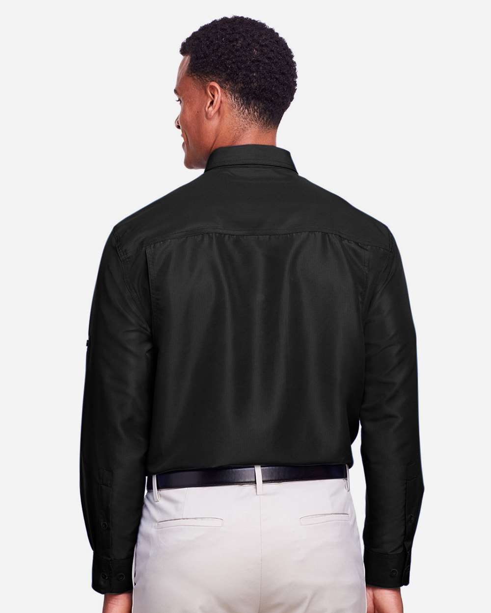 Men's Key West Performance Staff Shirt - OnModelBack - B257B9502 - Black