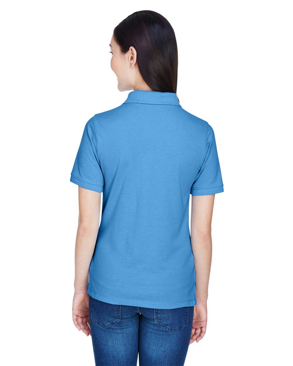 Women's Easy Blend Polo - OnModelBack - B207B9652 - Nautical Blue