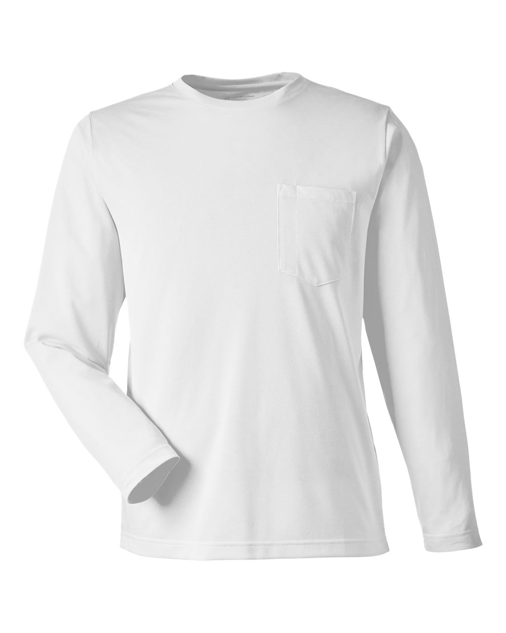 Unisex Charge Snag and Soil Protect Long Sleeve T-Shirt - Front - B189B9002 - White