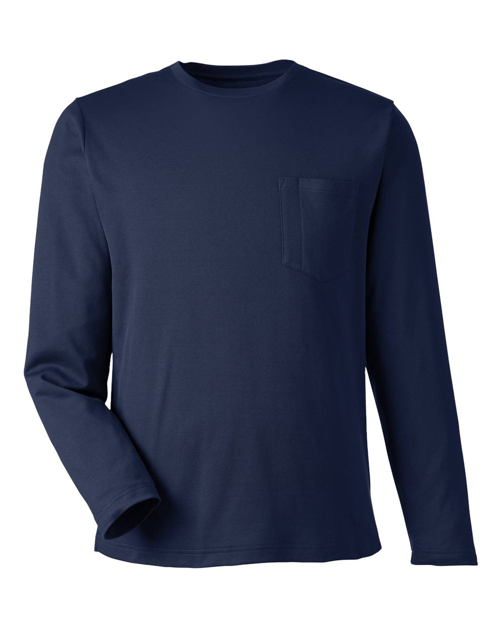Unisex Charge Snag and Soil Protect Long Sleeve T-Shirt - Front - B189B9652 - Dark Navy
