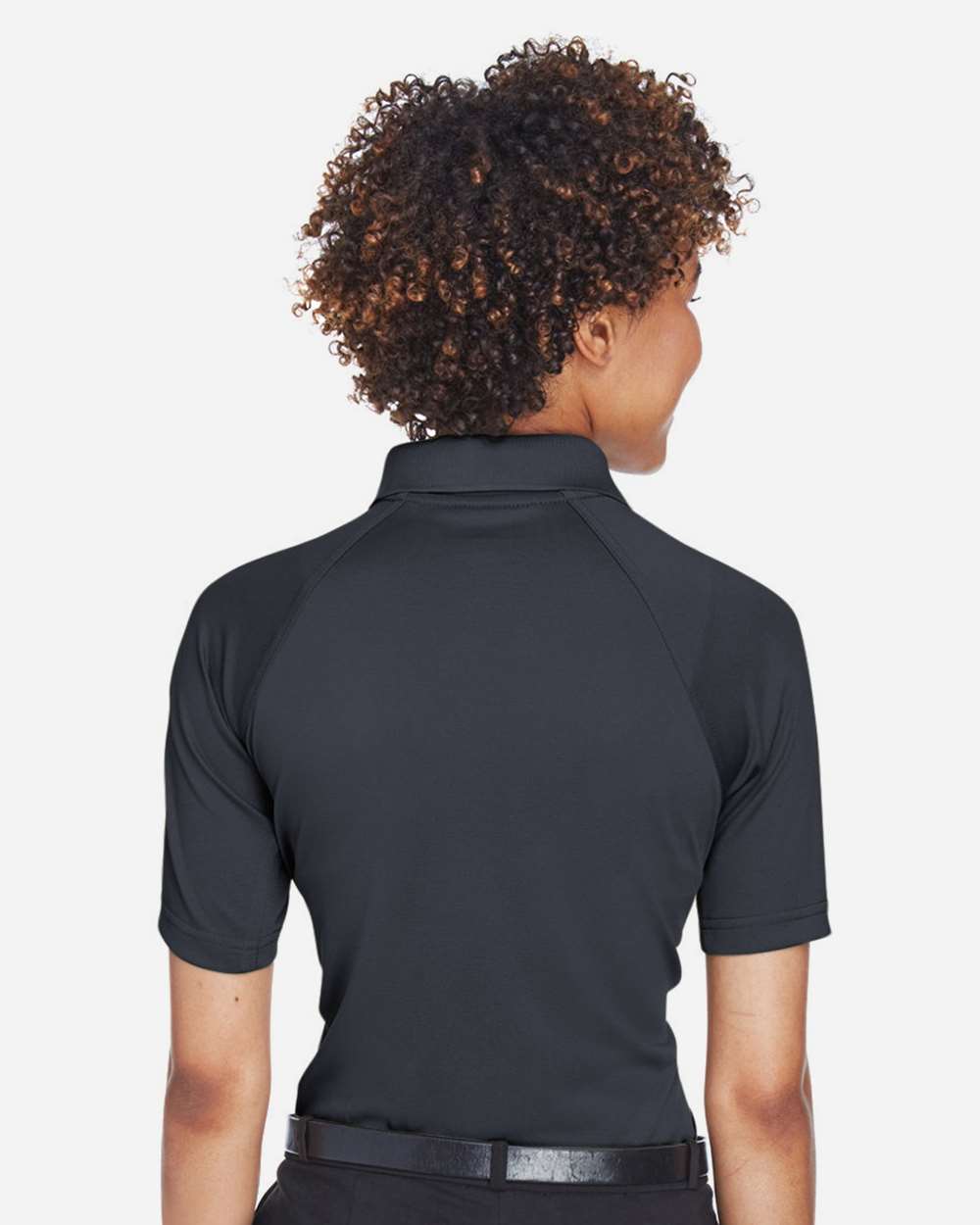 Women's Advantage Tactical Polo - OnModelBack - B202B9592 - Dark Charcoal