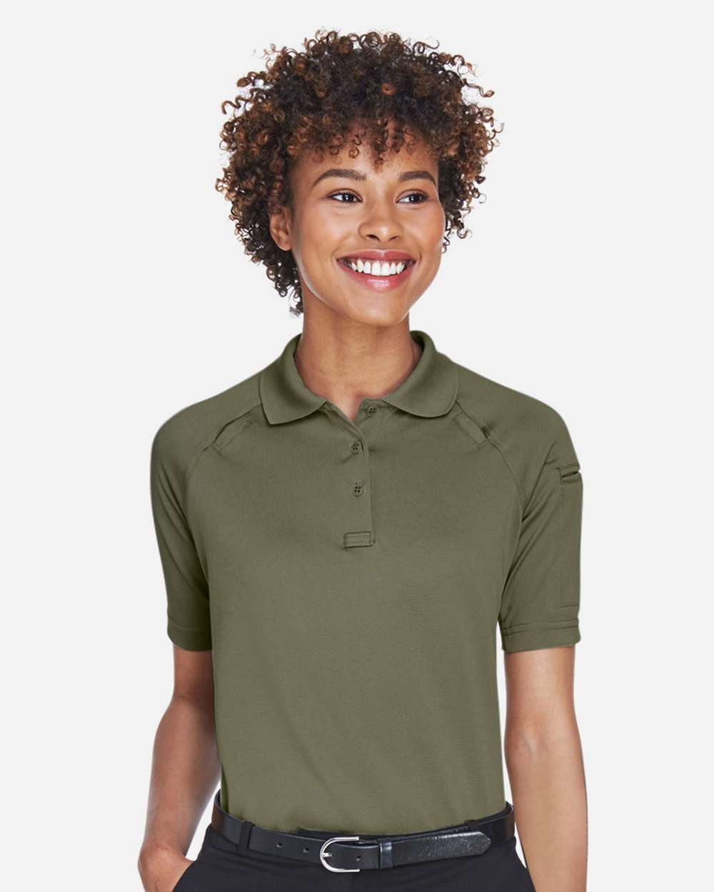 Women's Advantage Tactical Polo - OnModelFront - B202B9172 - Tactical Green