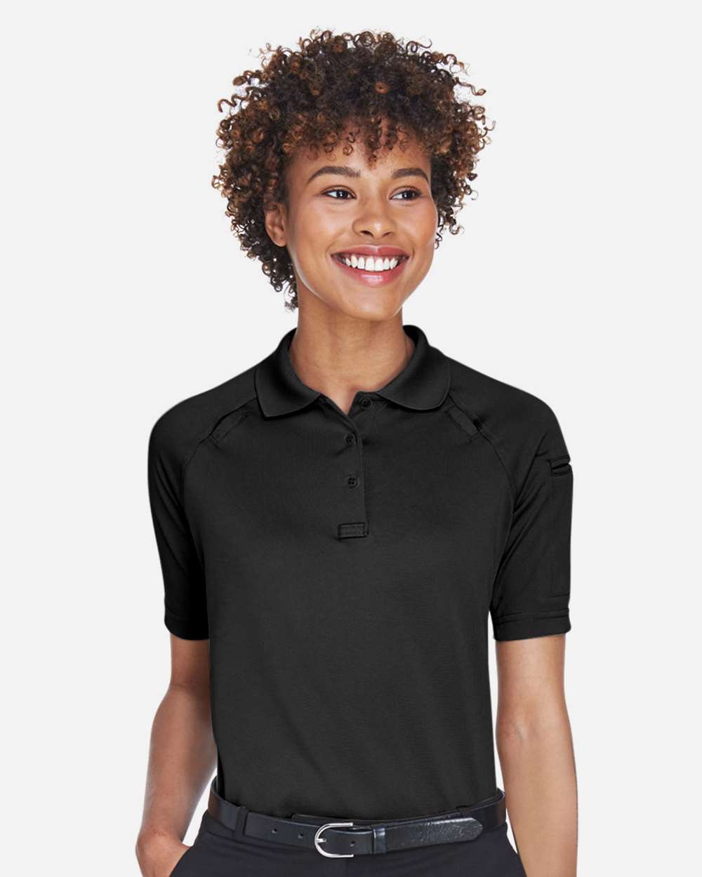 Women's Advantage Tactical Polo - OnModelFront - B202B9502 - Black