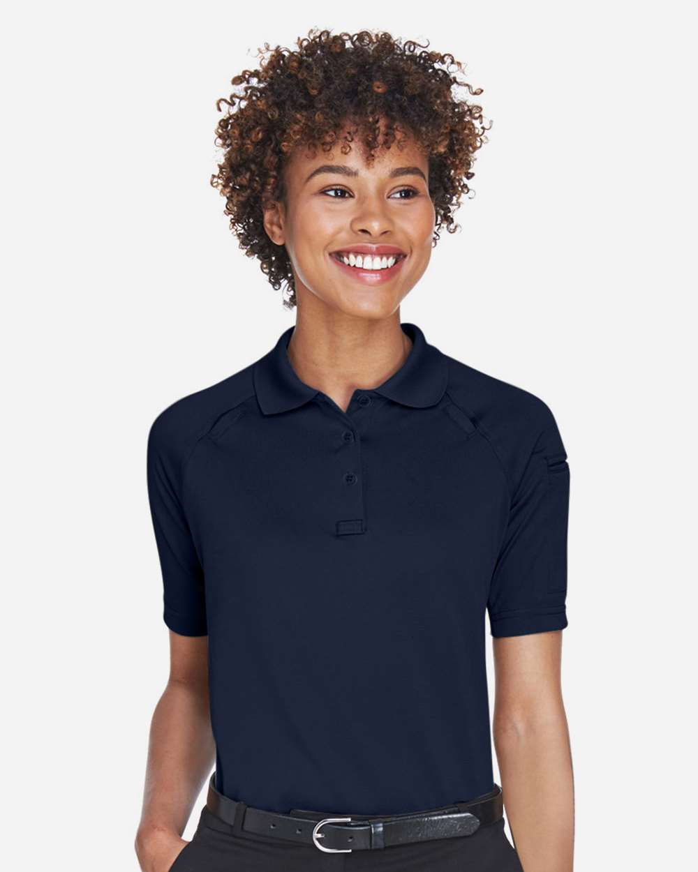 Women's Advantage Tactical Polo - OnModelFront - B202B9652 - Dark Navy
