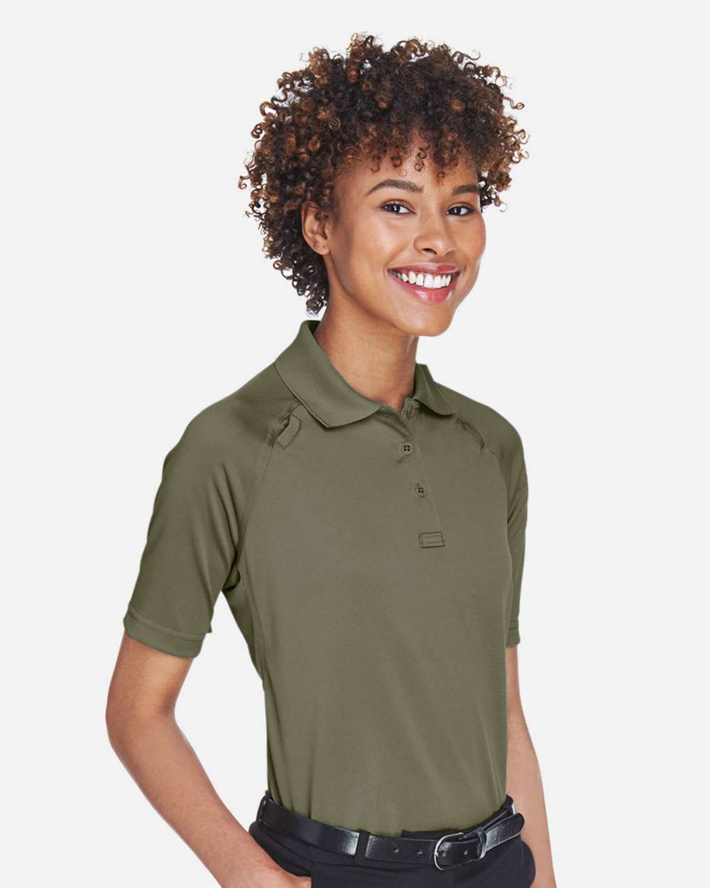 Women's Advantage Tactical Polo - OnModelSide - B202B9172 - Tactical Green