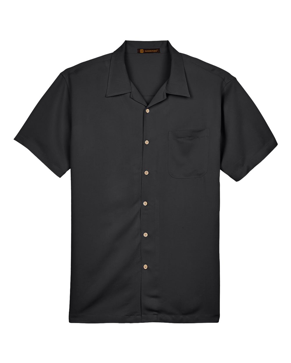 Men's Bahama Cord Camp Shirt - Front - B253B9503 - Black