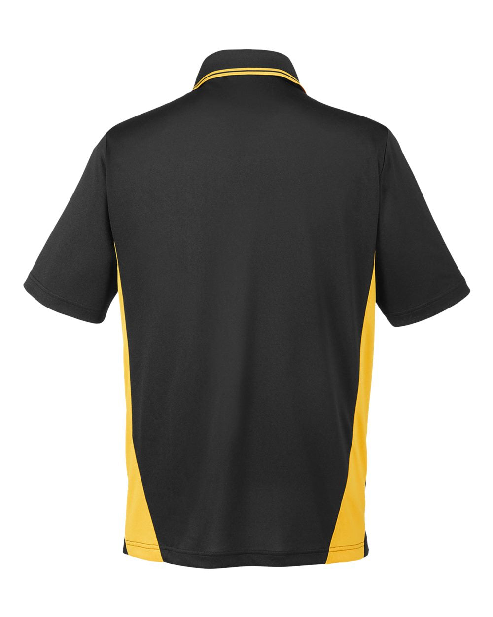 Men's Flash Snag Protection Plus IL Colorblock Polo - Back - B226B9103 - Black/ Sunray Yellow