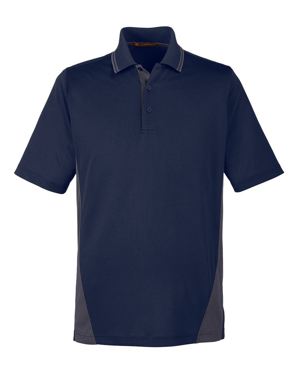 Men's Flash Snag Protection Plus IL Colorblock Polo - Front - B226B9653 - Dark Navy/ Dark Charcoal