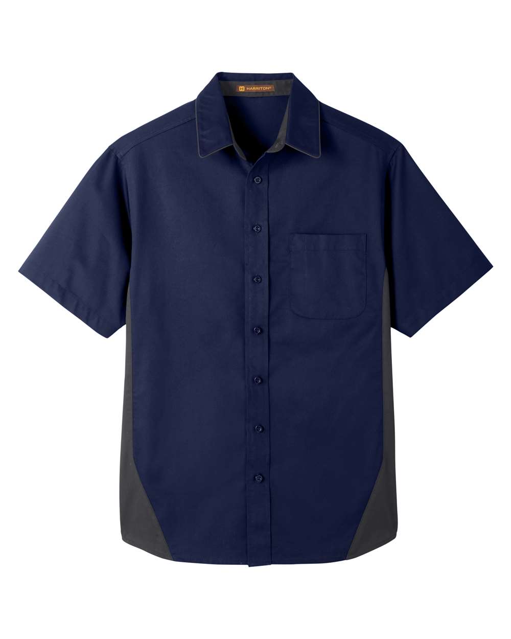Men's Flash IL Colorblock Shirt - Front - B266B9654 - Dark Navy/ Dark Charcoal