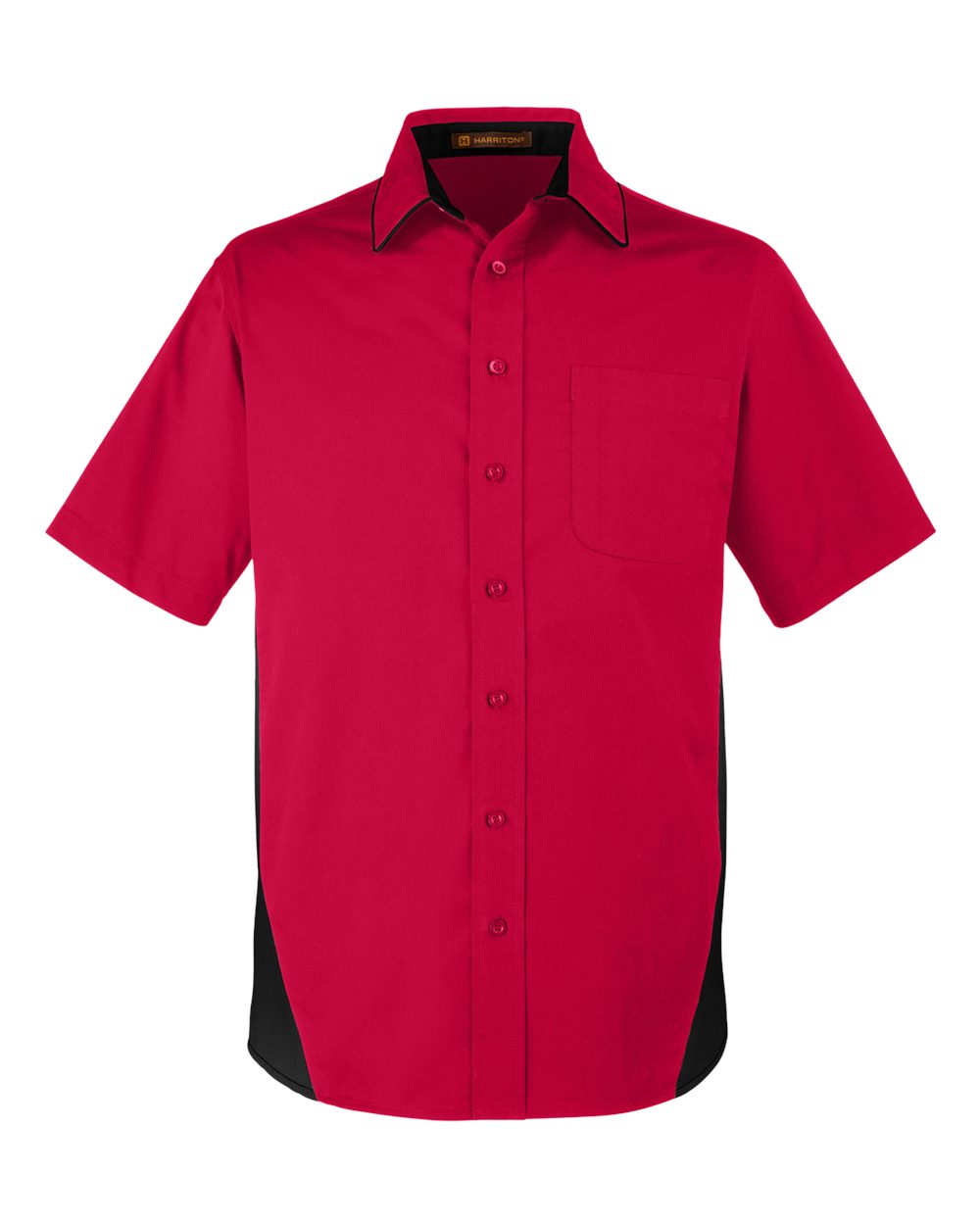 Men's Flash IL Colorblock Shirt - Front - B266B9704 - Red/ Black