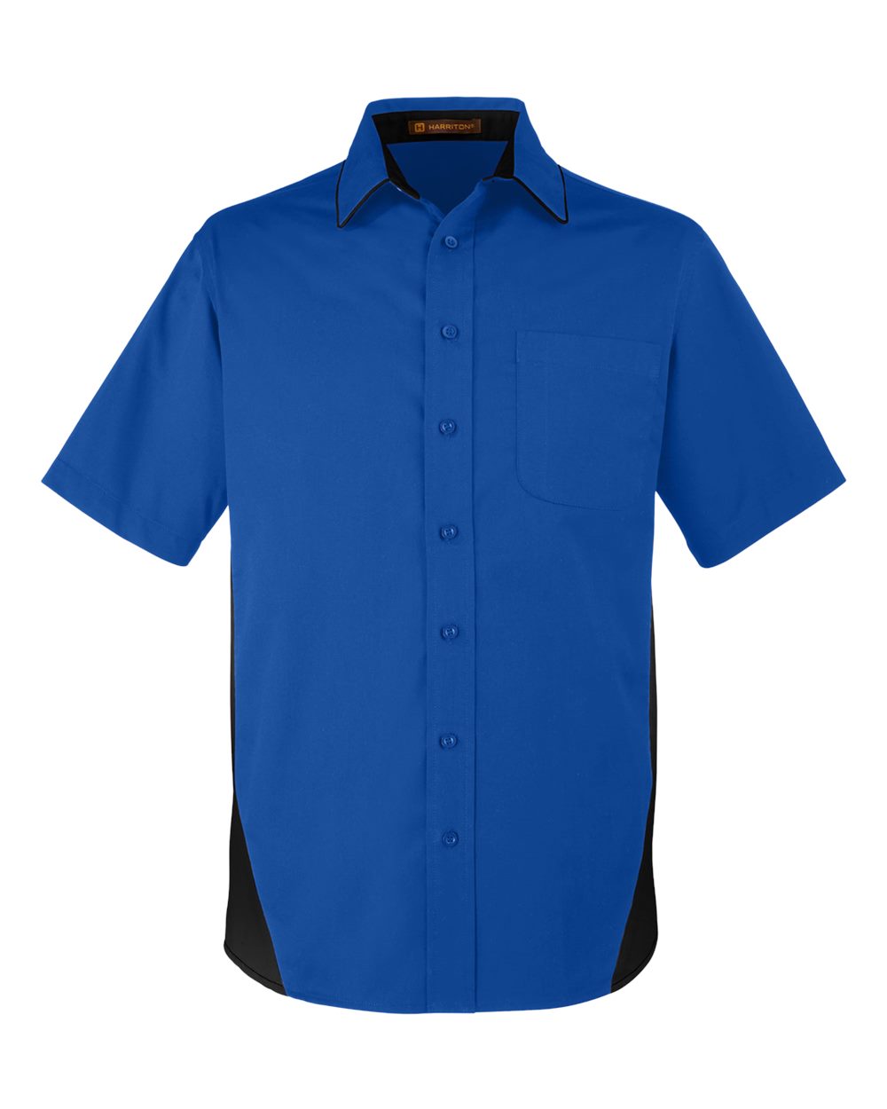 Men's Flash IL Colorblock Shirt - Front - B266B9756 - True Royal/ Black