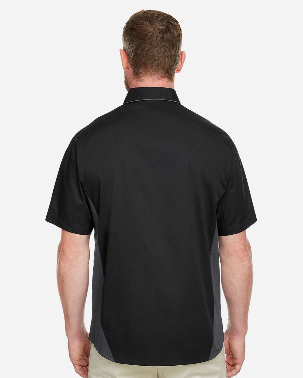 Men's Flash IL Colorblock Shirt - OnModelBack - B266B9503 - Black/ Dark Charcoal