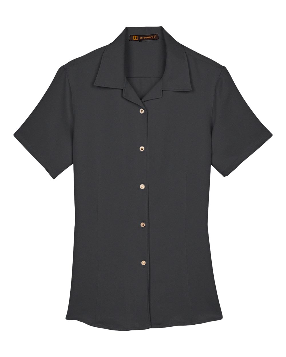 Women's Bahama Cord Camp Shirt - Front - B254B9503 - Black