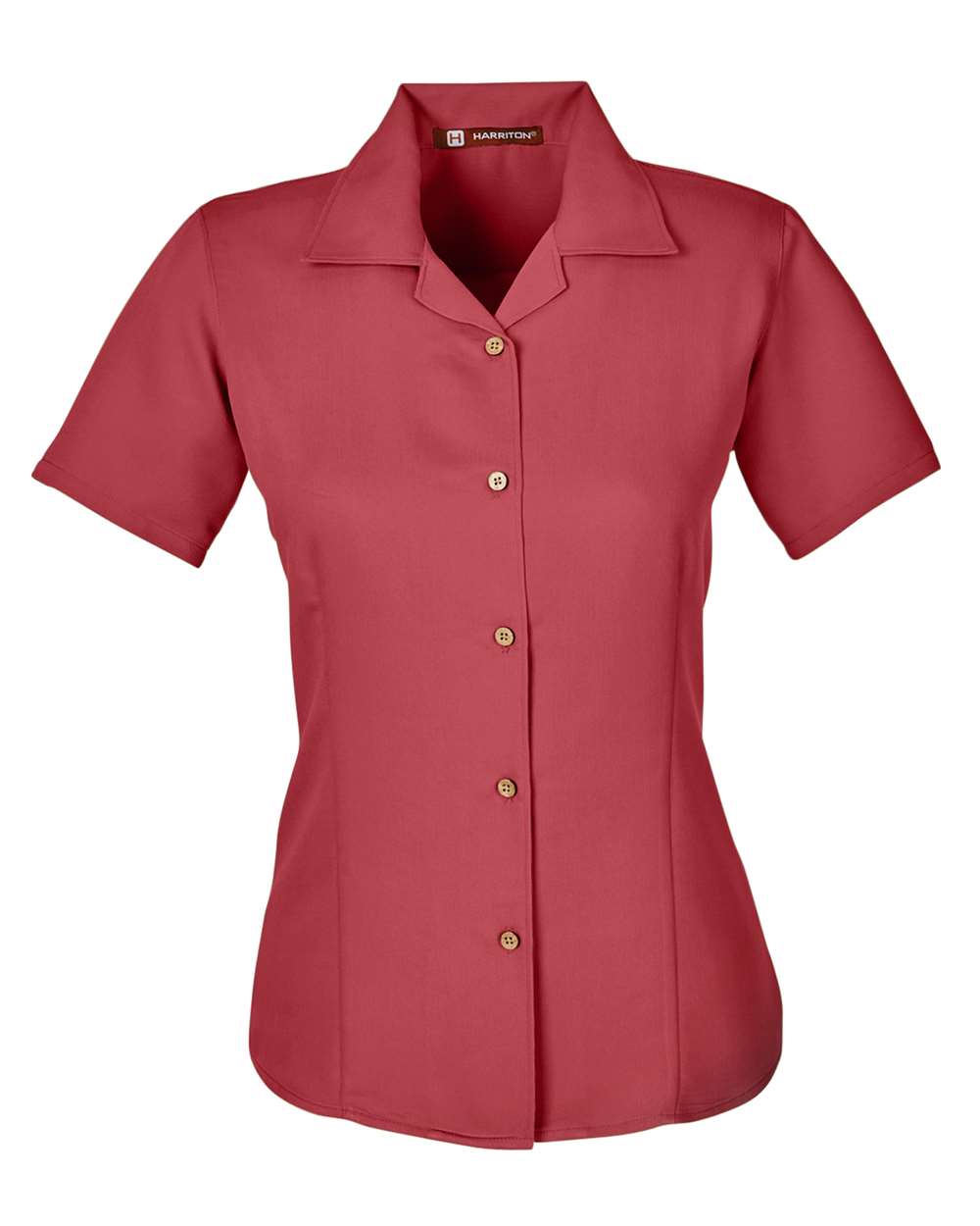 Women's Bahama Cord Camp Shirt - Front - B254B9703 - Tile Red