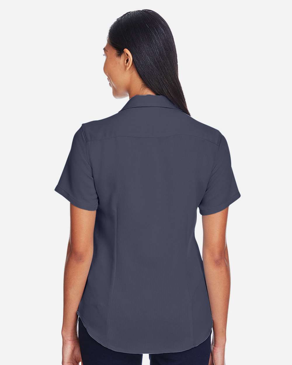 Women's Bahama Cord Camp Shirt - OnModelBack - B254B9653 - Navy
