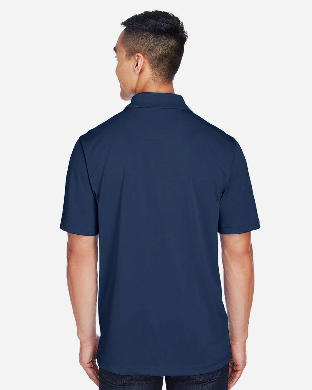 Men's Advantage Snag Protection Plus IL Snap Placket Polo - OnModelBack - B211B9653 - Dark Navy