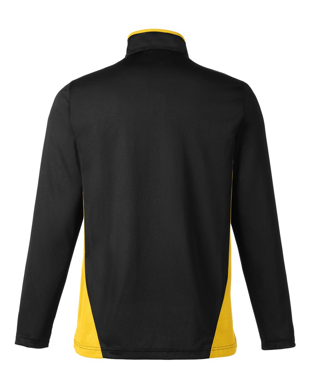 Men's Flash Snag Protection Plus IL Colorblock Quarter-Zip Pullover - Back - B297B9103 - Black/ Sunray Yellow
