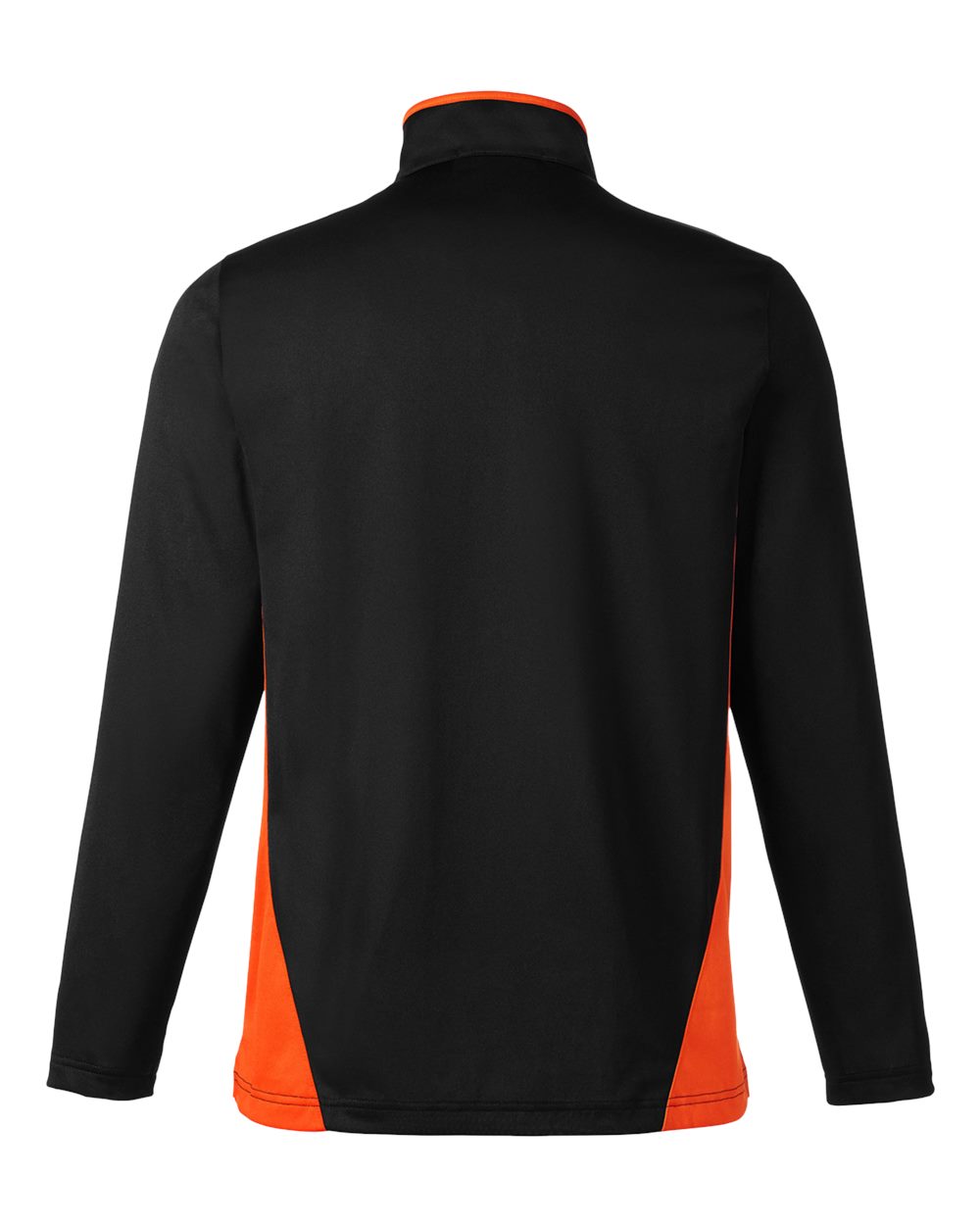 Men's Flash Snag Protection Plus IL Colorblock Quarter-Zip Pullover - Back - B297B9113 - Black/ Team Orange