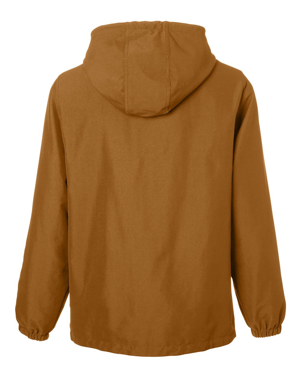 Unisex Flex Twill Hooded Jacket - Back - B286B9602 - Duck Brown