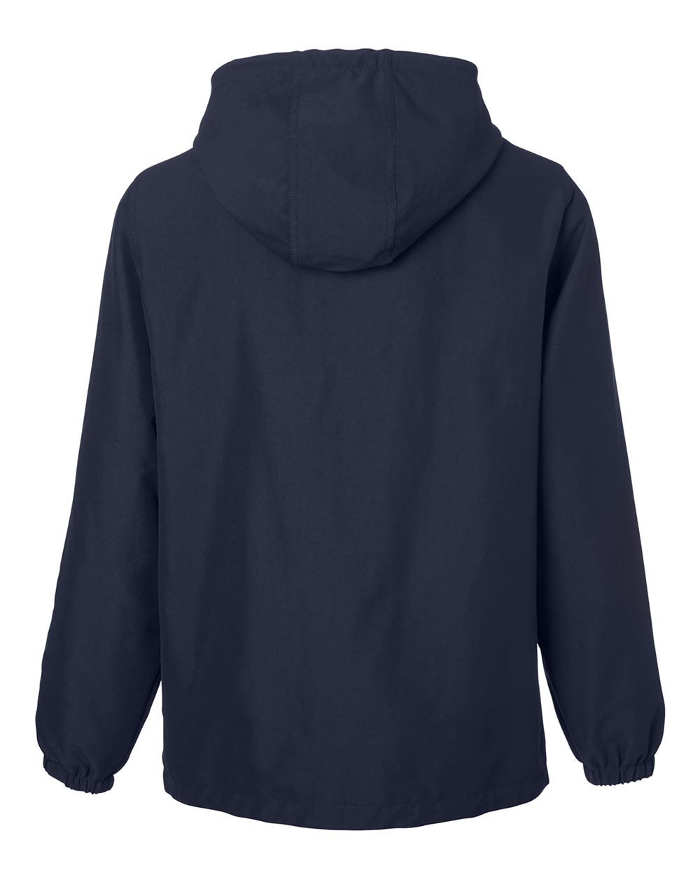 Unisex Flex Twill Hooded Jacket - Back - B286B9652 - Dark Navy