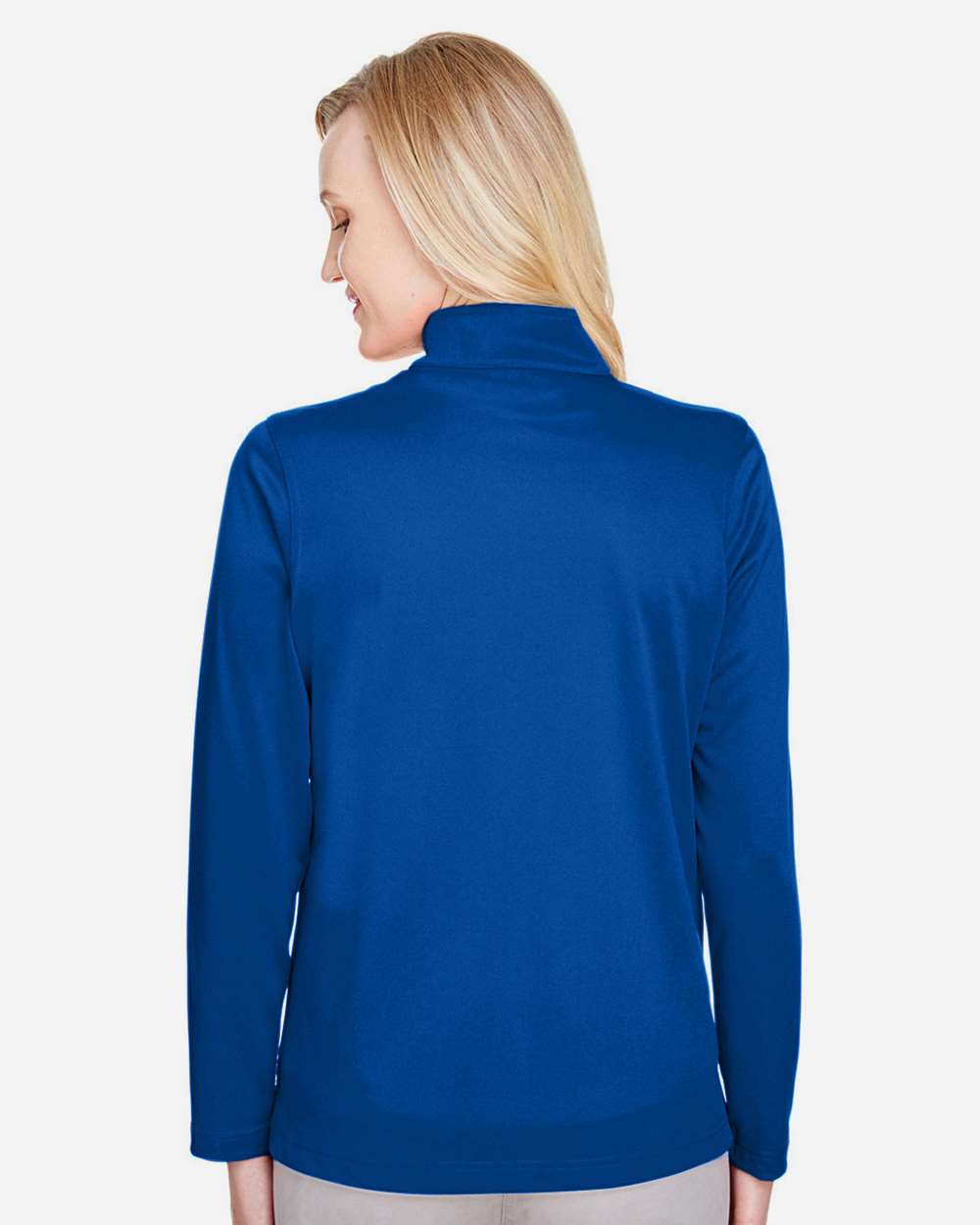 Women's Advantage Snag Protection Plus Quarter-Zip Pullover - OnModelBack - B289B9752 - True Royal