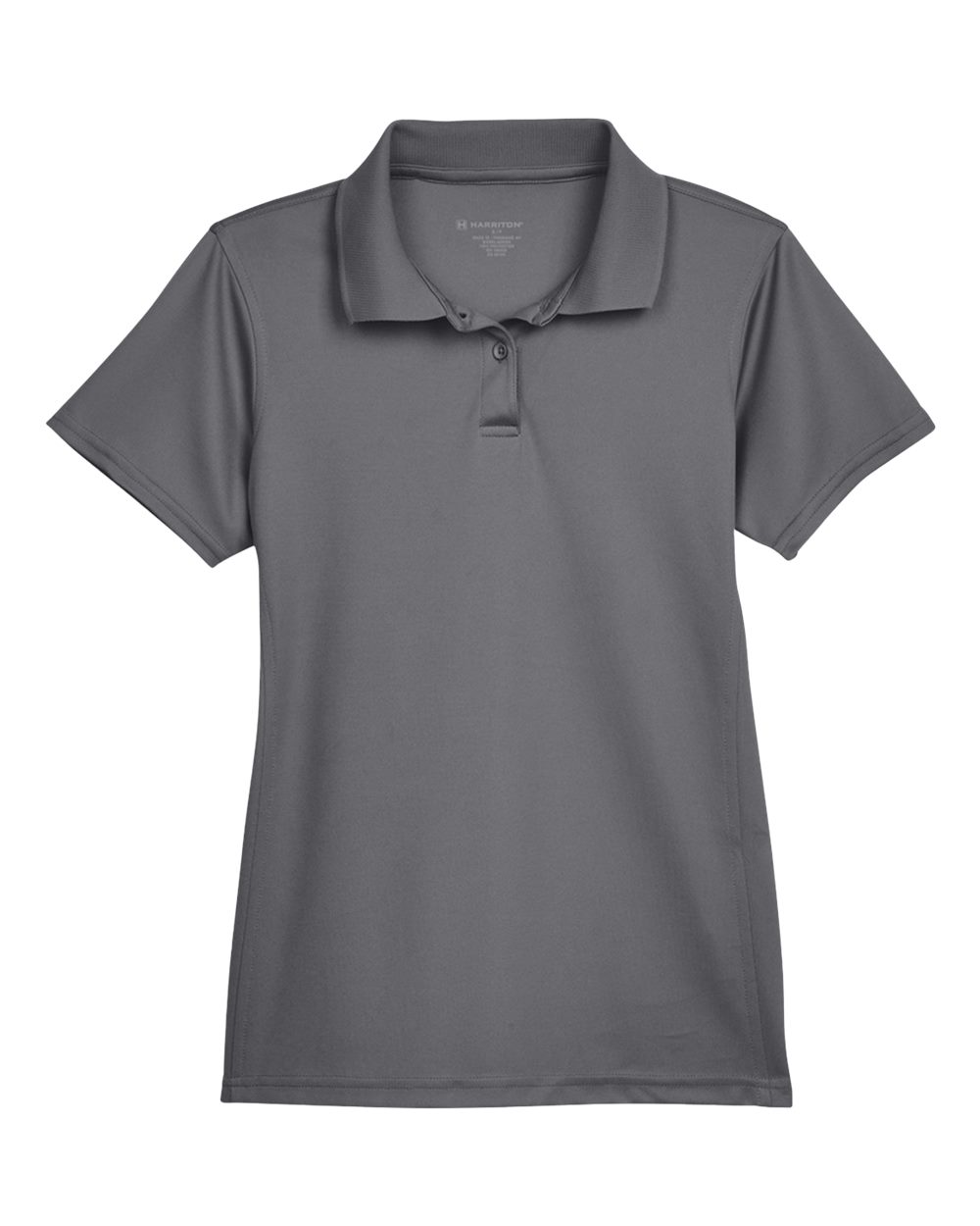 Women's Polyester Jersey Polo - Front - B210B9593 - Charcoal
