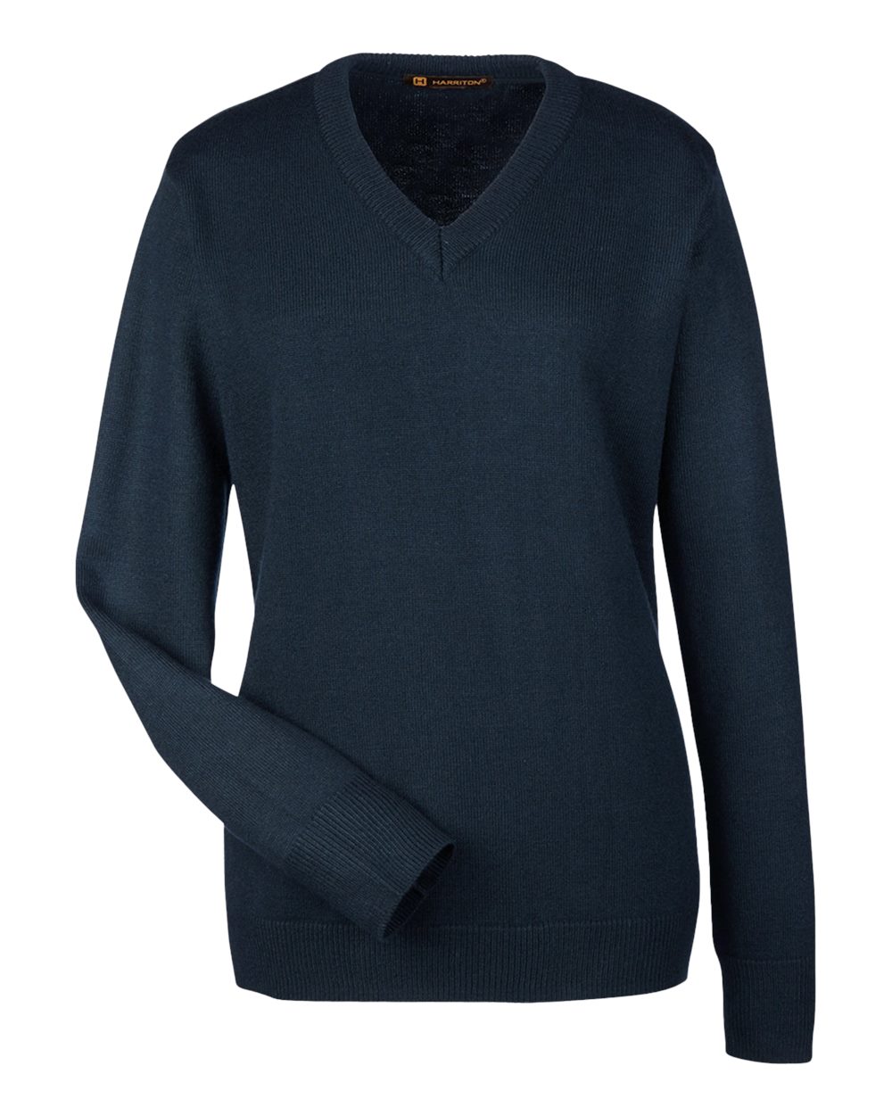 Women's Pilbloc V-Neck Sweater - Front - B232B9652 - Dark Navy