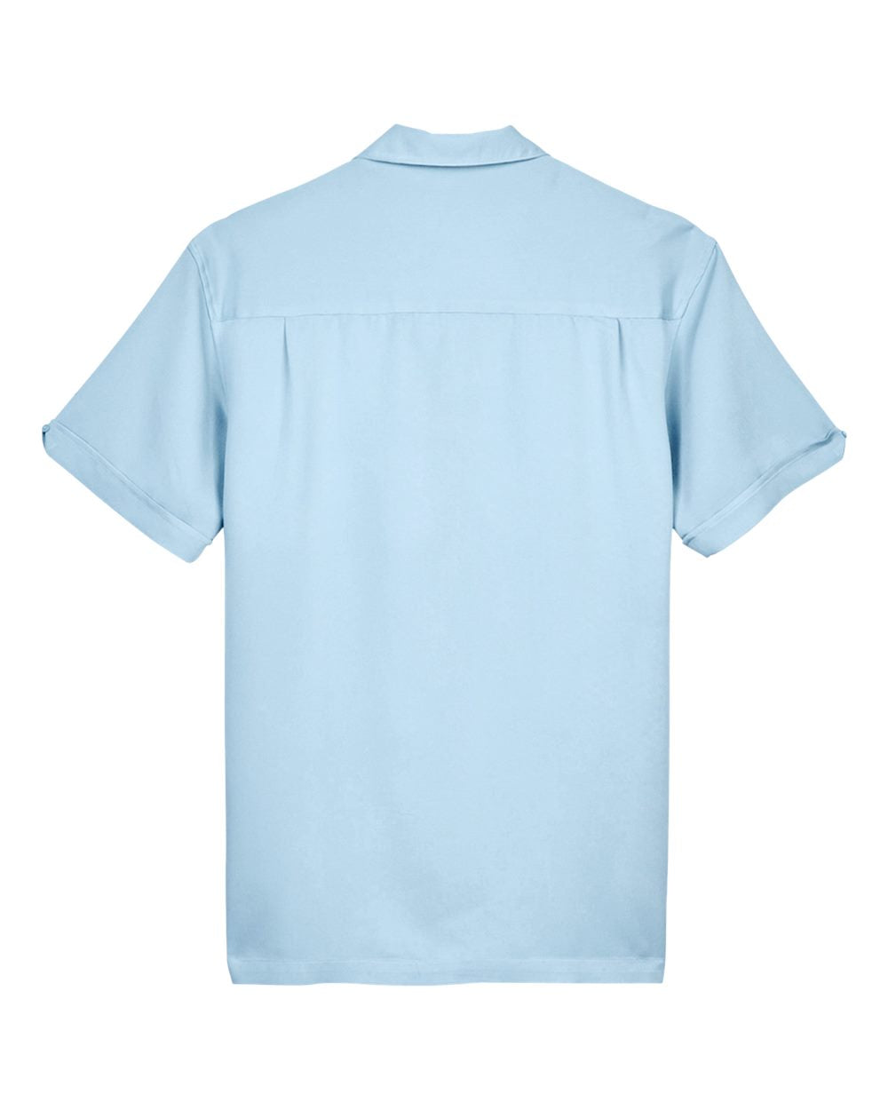 Men's Two-Tone Camp Shirt - Back - B255B9253 - Cloud Blue/ Cream